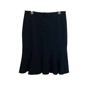 Ann Taylor Women’s Black Flare Bottom Skirt-Size 4